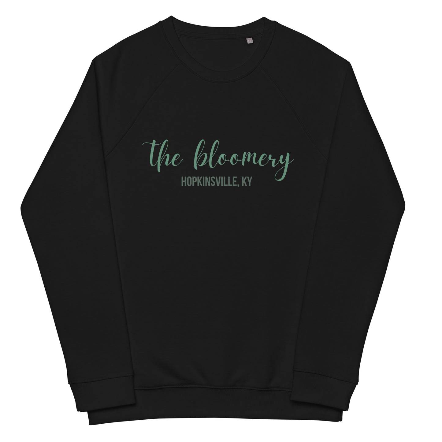 The Bloomery Unisex Organic Raglan Sweatshirt