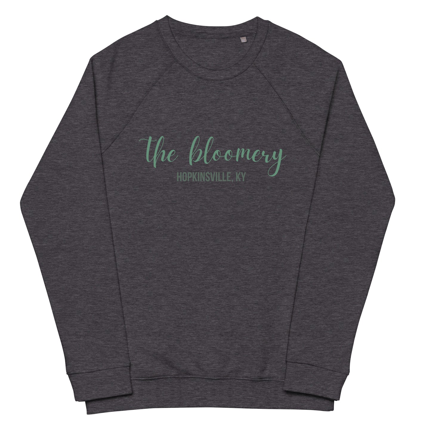 The Bloomery Unisex Organic Raglan Sweatshirt