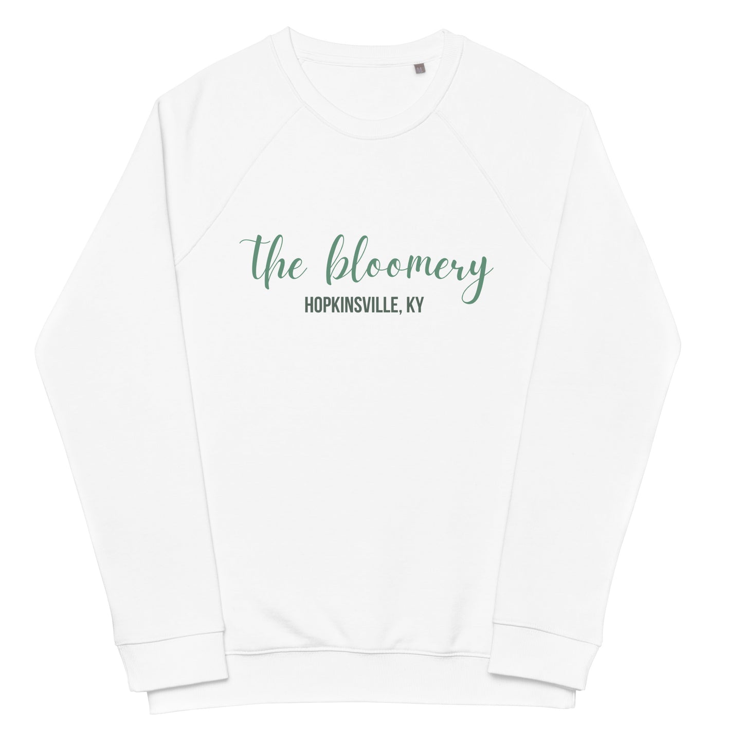 The Bloomery Unisex Organic Raglan Sweatshirt