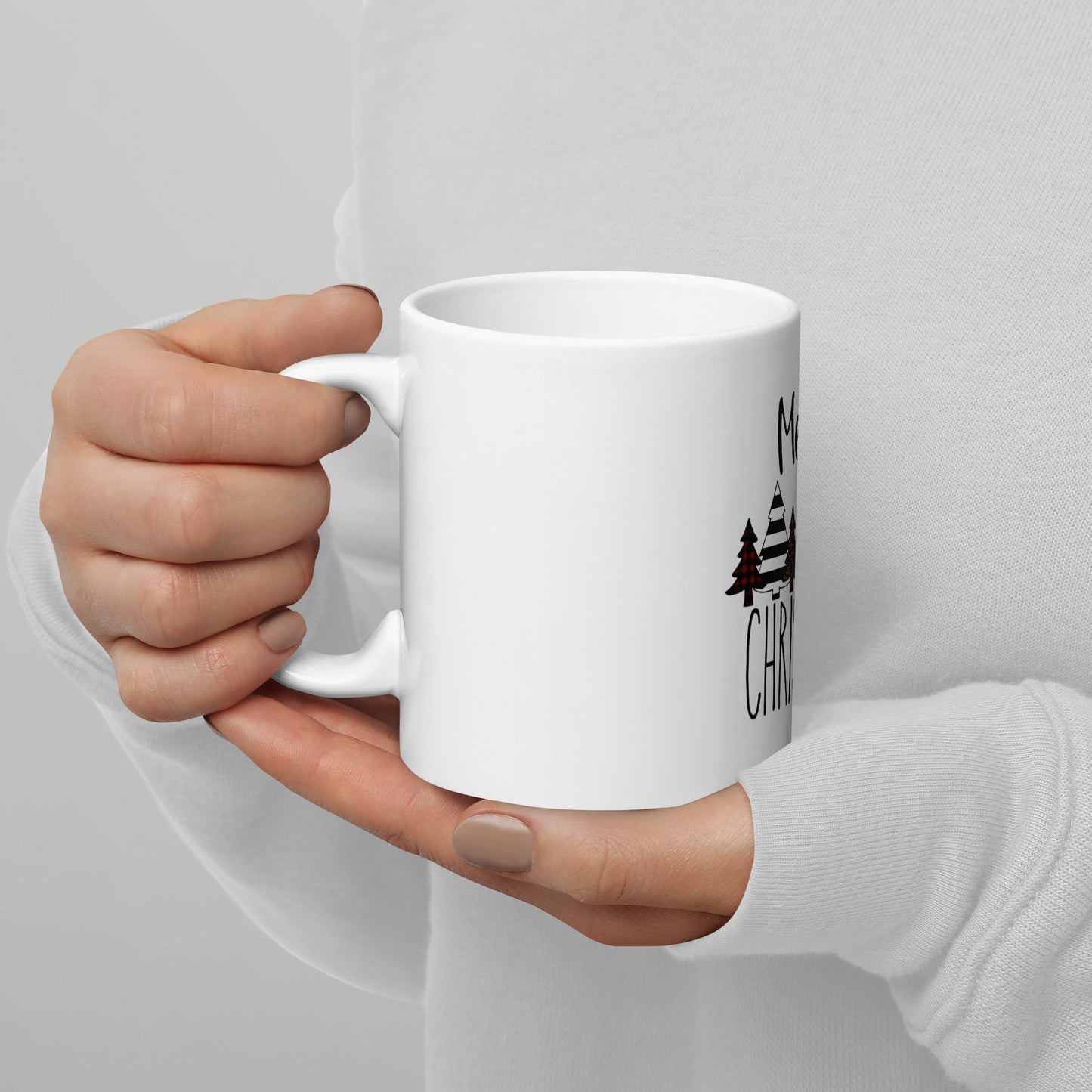 Merry Christmas White glossy mug