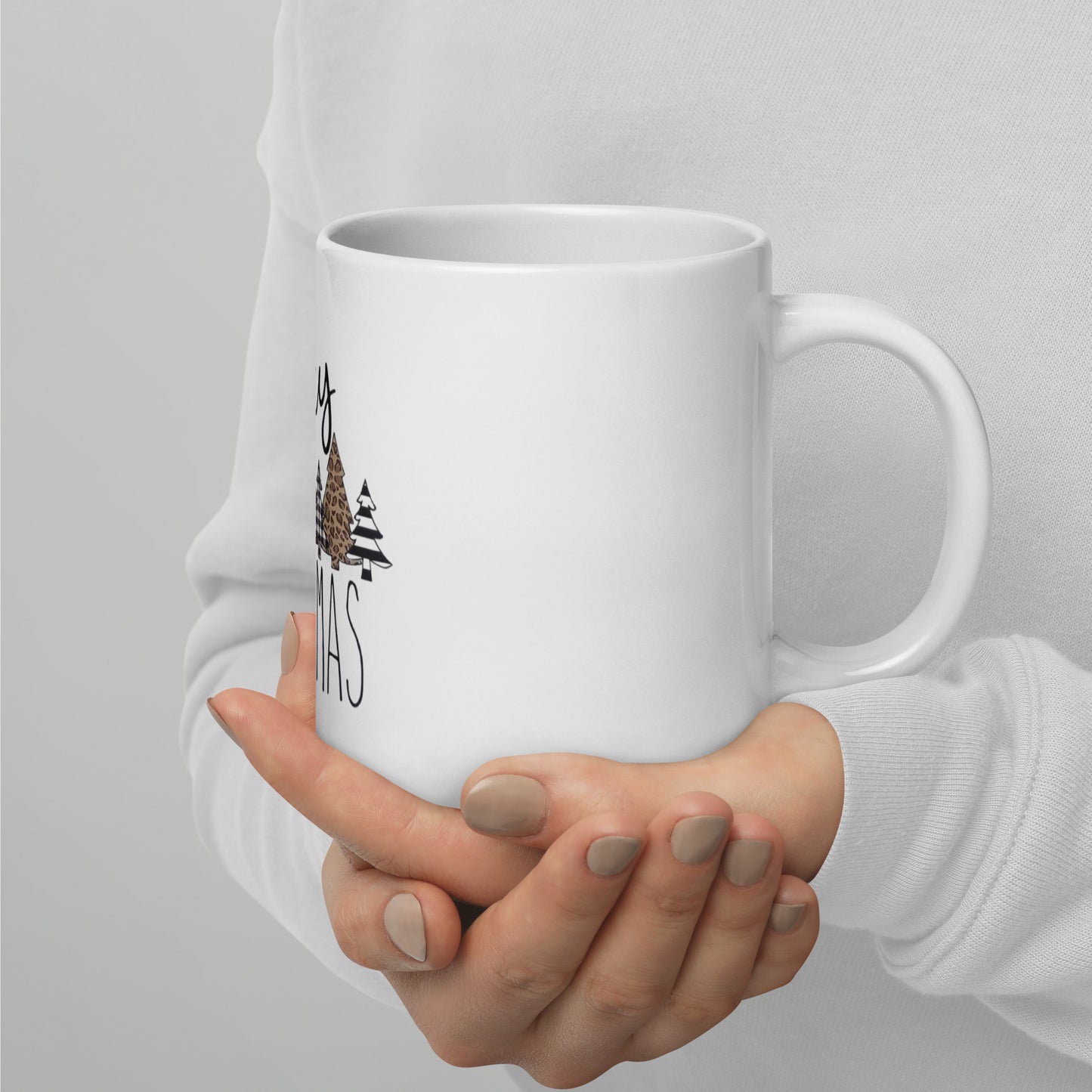 Merry Christmas White glossy mug