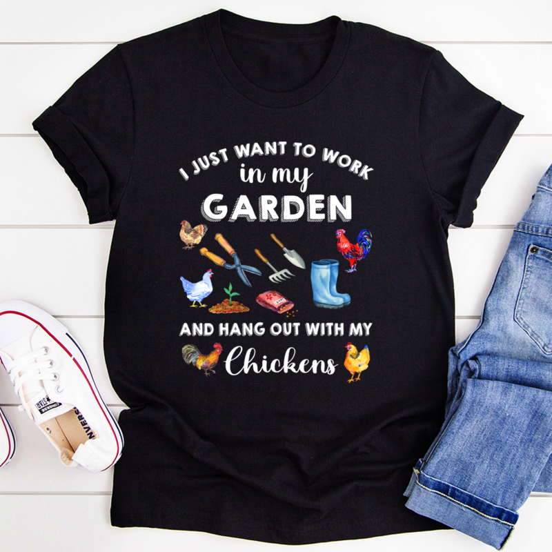 I Just Want To Work In My Garden T-Shirt-2
