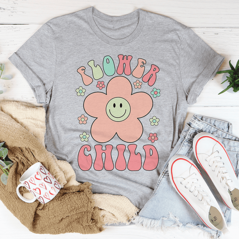 Smiley Flower Child T-Shirt-2