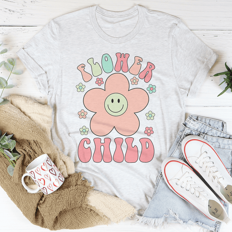 Smiley Flower Child T-Shirt-3