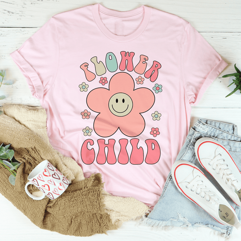 Smiley Flower Child T-Shirt-1