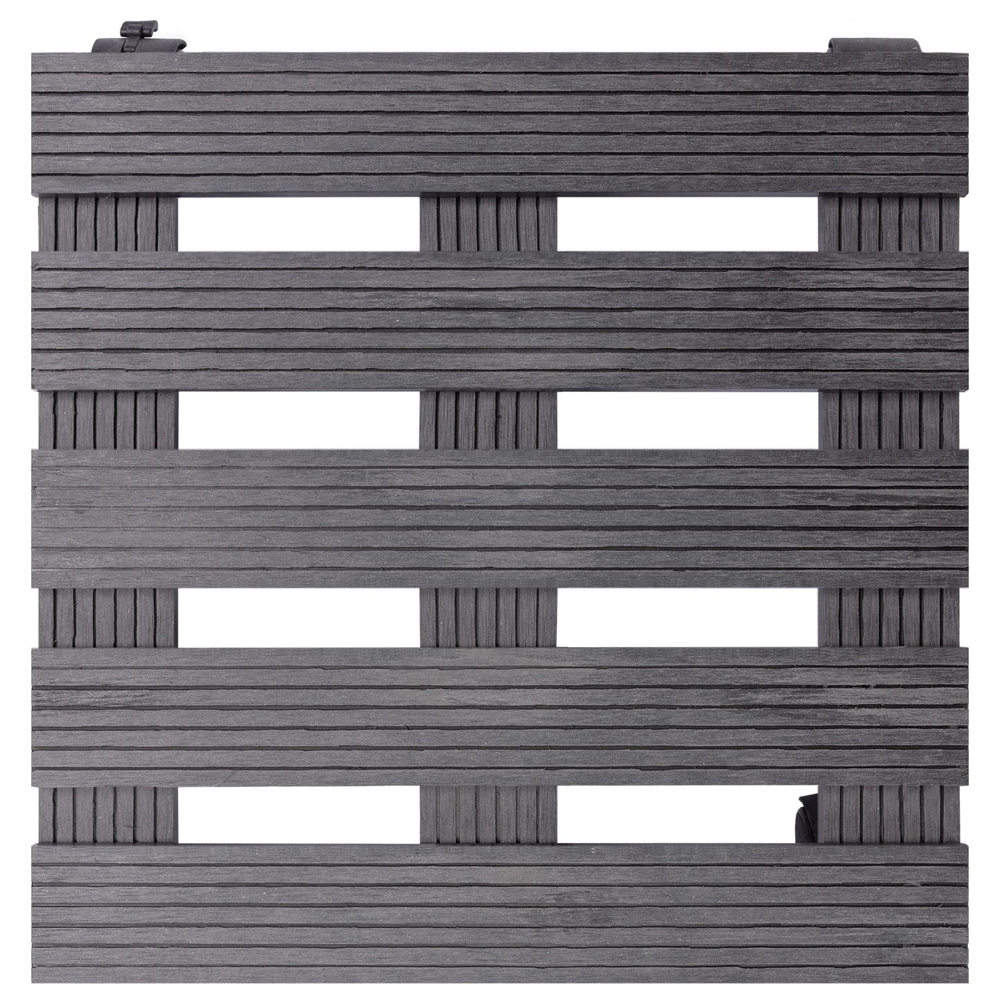 vidaXL Plant Trolleys 4 pcs Gray 11.8"x11.8"x3" WPC-2