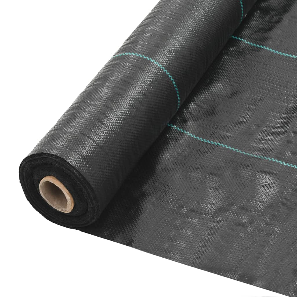 vidaXL Weed & Root Control Mat PP Black Barrier Membrane Fabric Multi Sizes-4