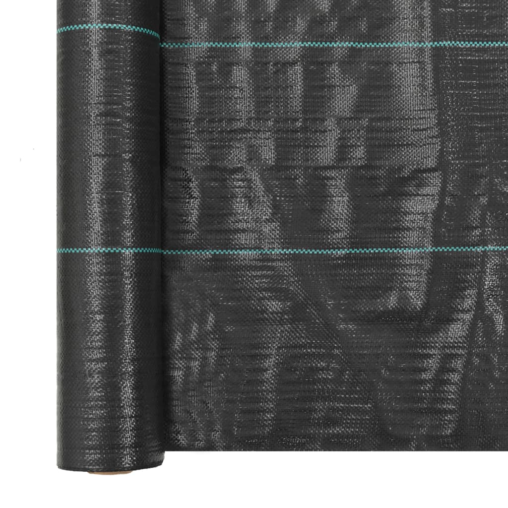 vidaXL Weed & Root Control Mat PP Black Barrier Membrane Fabric Multi Sizes-6