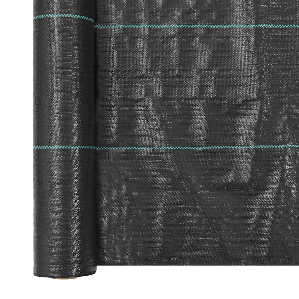 vidaXL Weed & Root Control Mat PP Black Barrier Membrane Fabric Multi Sizes-22