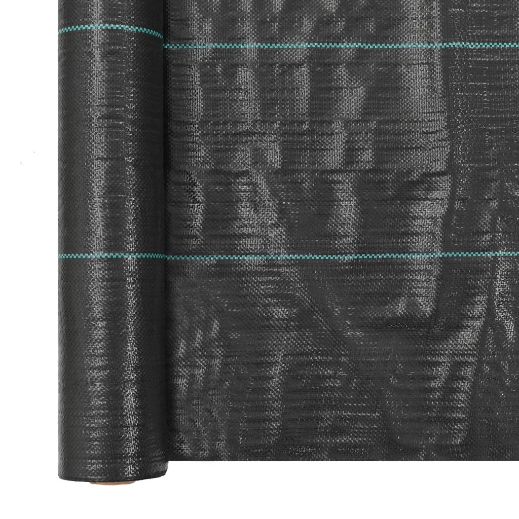 vidaXL Weed & Root Control Mat PP Black Barrier Membrane Fabric Multi Sizes-37