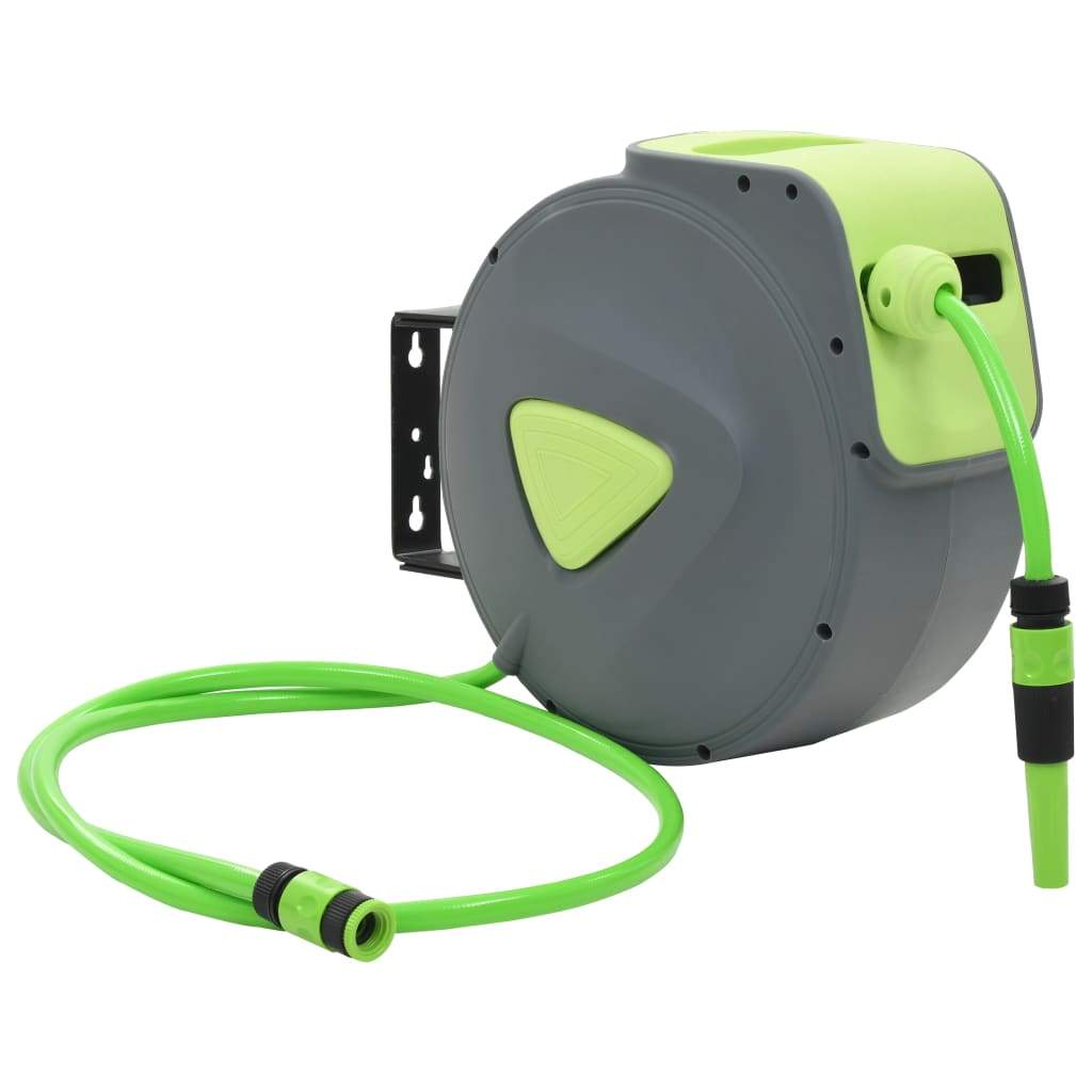vidaXL Automatic Retractable Water Hose Reel Wall Mounted 32.8'/65.6'/98.4'-6