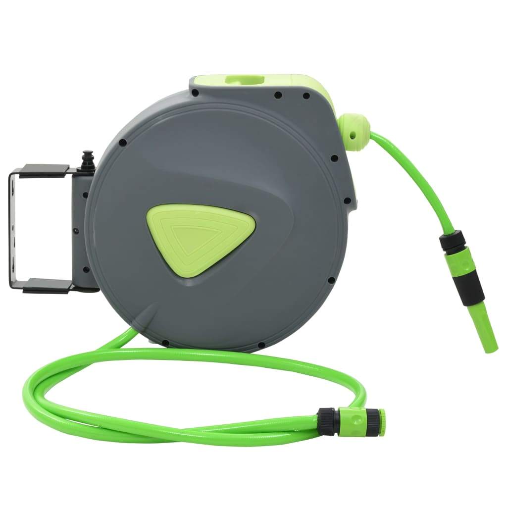 vidaXL Automatic Retractable Water Hose Reel Wall Mounted 32.8'/65.6'/98.4'-7