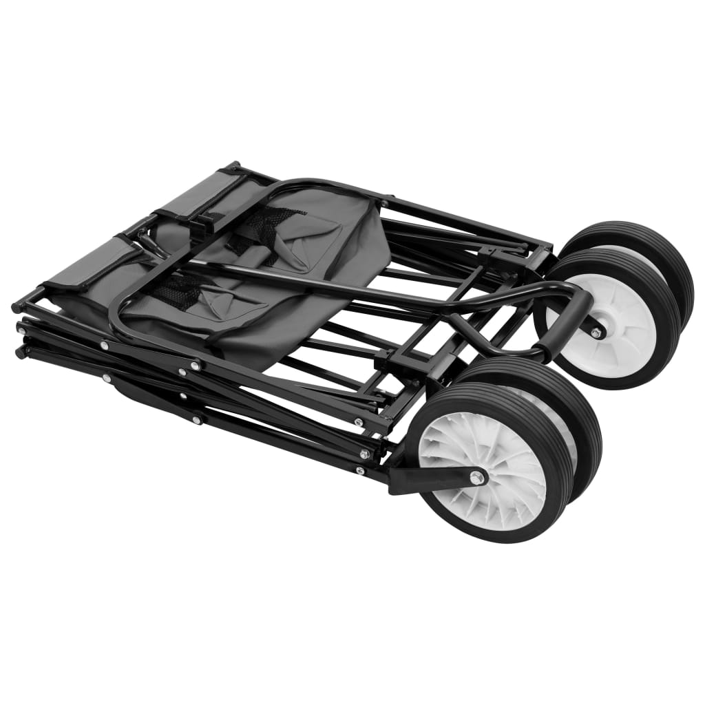 vidaXL Folding Hand Trolley Steel Garden Tools Cart Wagon Truck Multi Colors-8