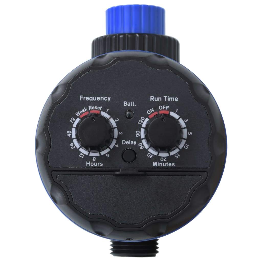 vidaXL Single Outlet Water Timer with Ball Valves-2