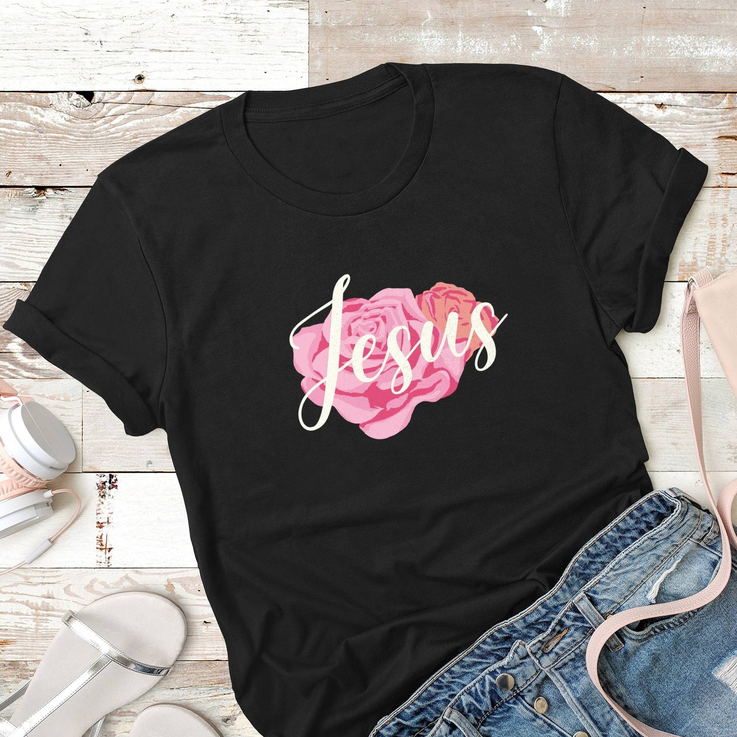 Jesus, Christian Unisex T-Shirts, Tee, Custom Shirt, Custom T-Shirt, Personalized T-Shirt-0