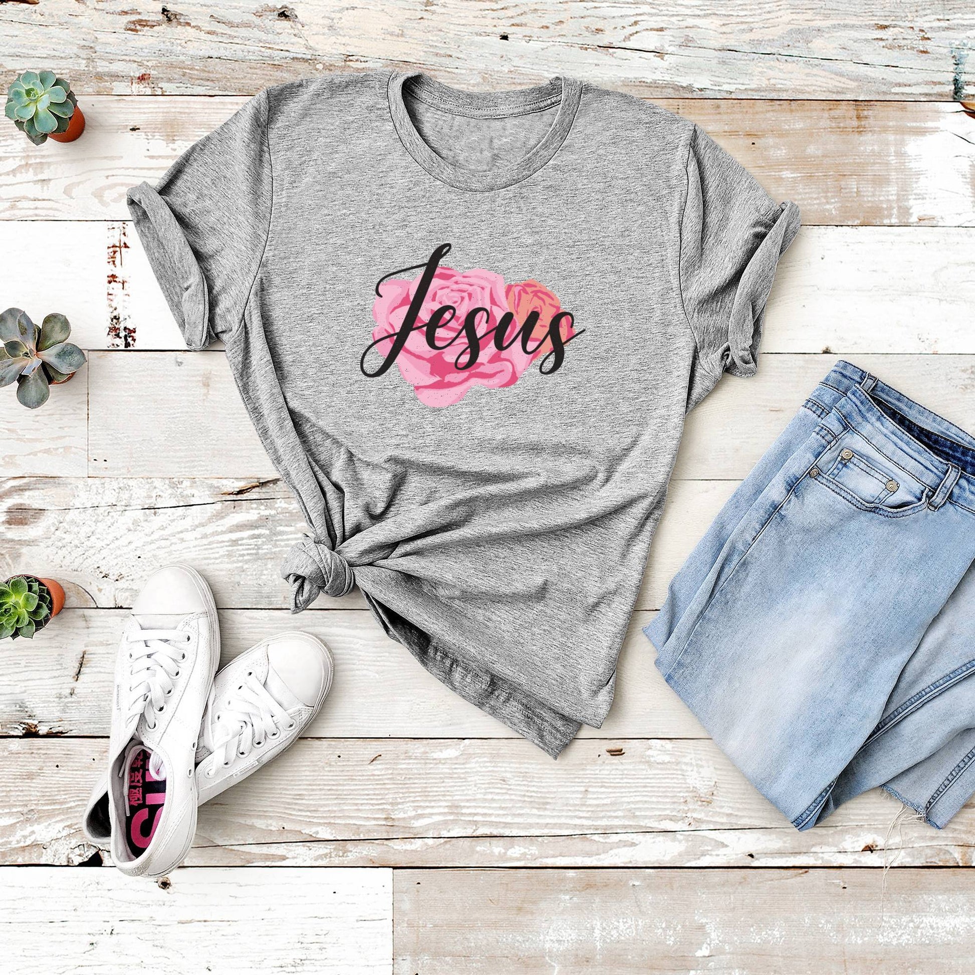 Jesus, Christian Unisex T-Shirts, Tee, Custom Shirt, Custom T-Shirt, Personalized T-Shirt-2