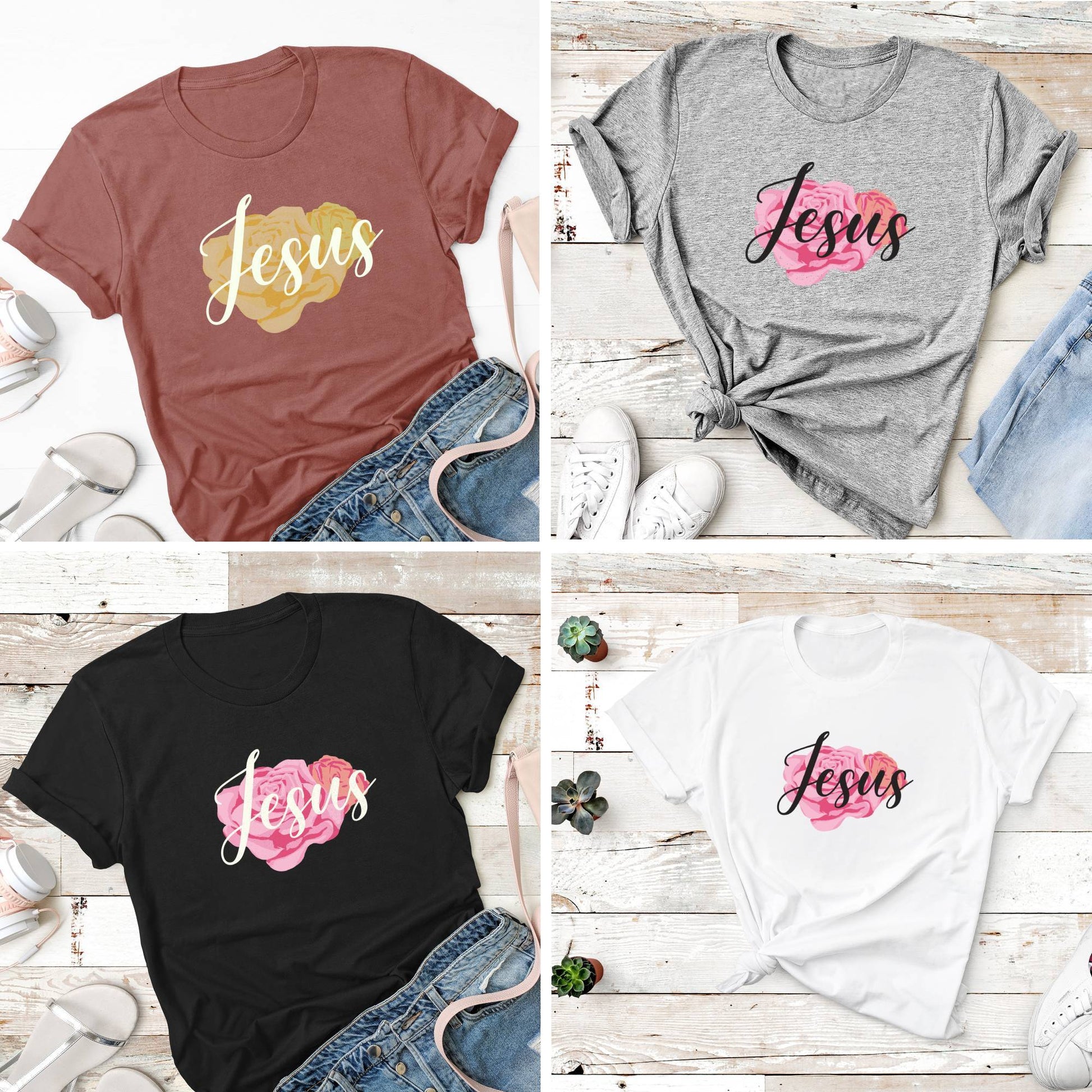 Jesus, Christian Unisex T-Shirts, Tee, Custom Shirt, Custom T-Shirt, Personalized T-Shirt-4