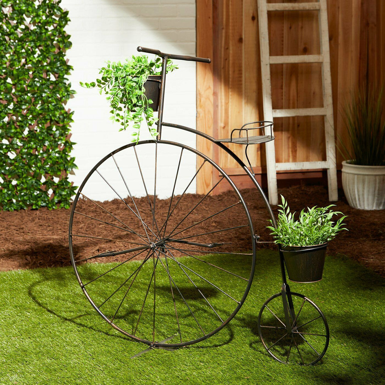 Vintage-Style Bicycle Plant Stand-2