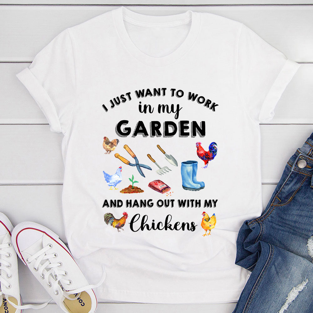I Just Want To Work In My Garden T-Shirt-12